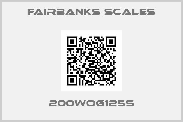 Fairbanks Scales-200WOG125S