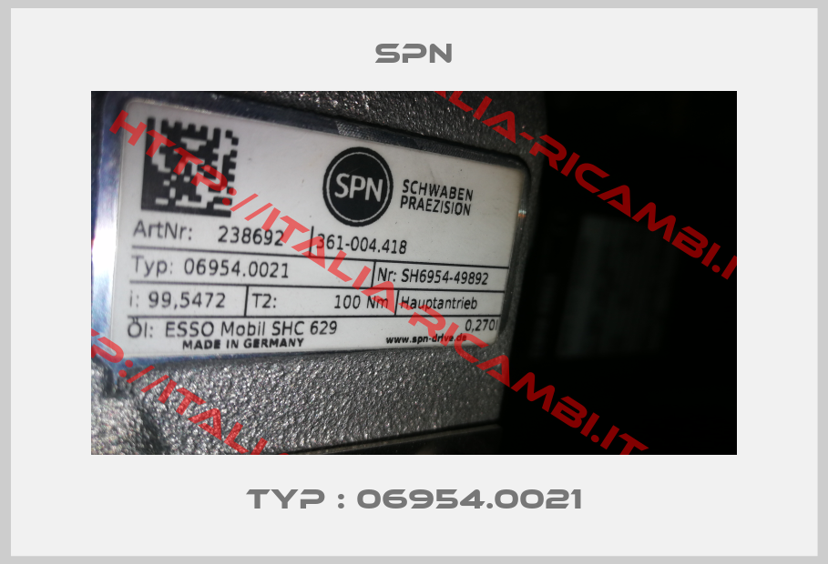 Spn-Typ : 06954.0021