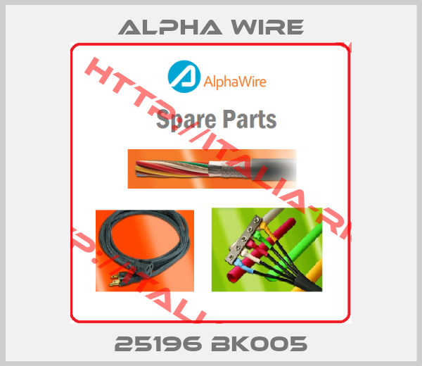 Alpha Wire-25196 BK005
