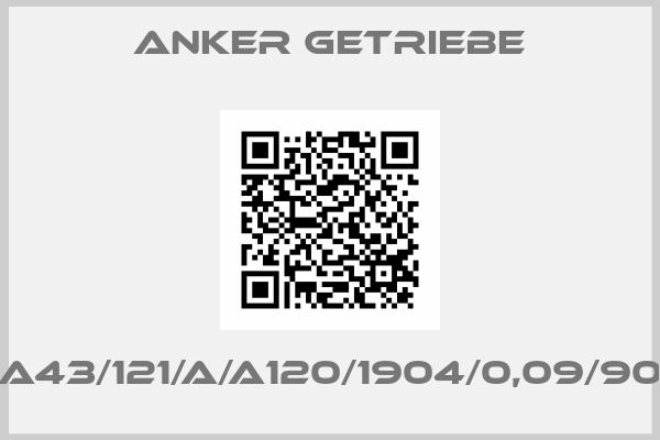 Anker Getriebe-CA43/121/a/A120/1904/0,09/900