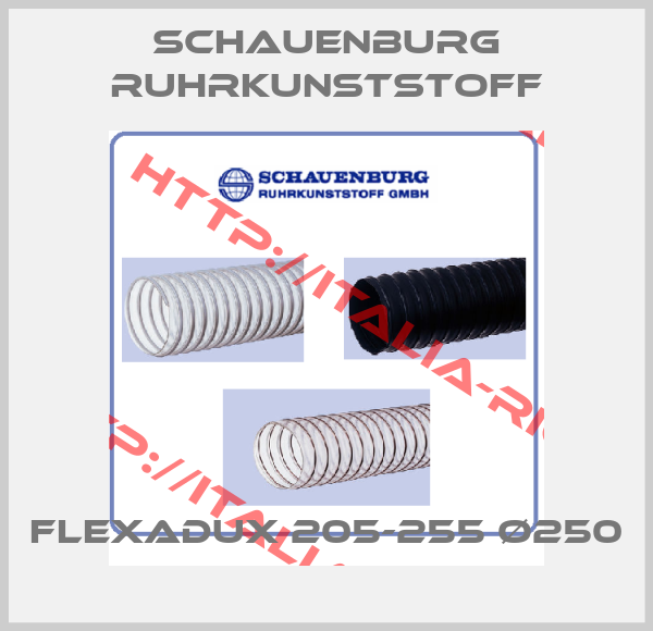 SCHAUENBURG RUHRKUNSTSTOFF-FLEXADUX 205-255 Ø250