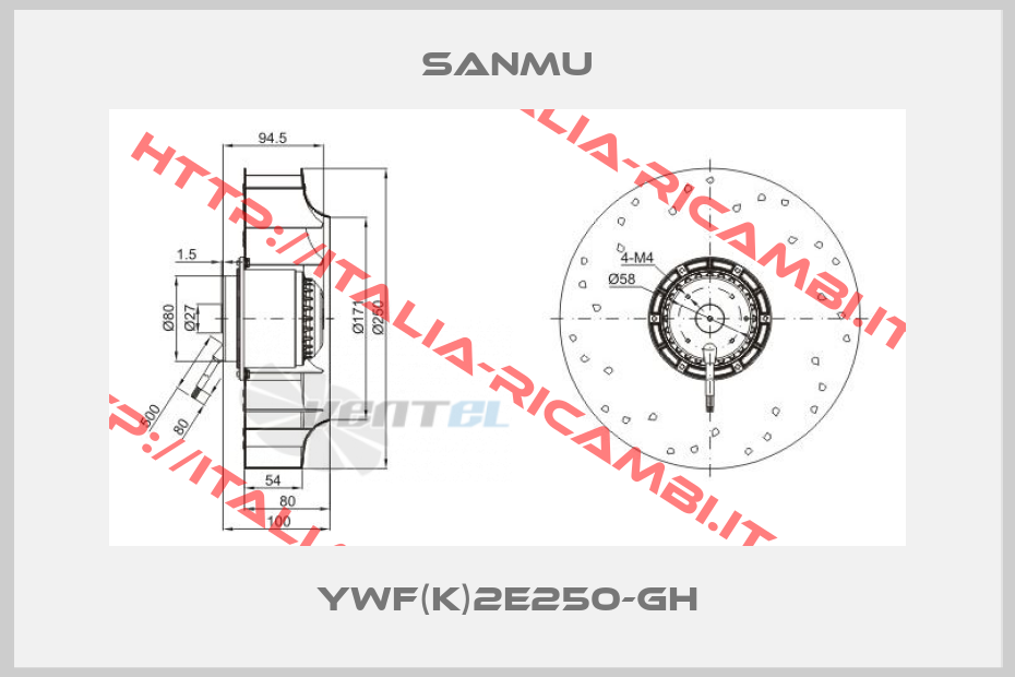 SANMU-YWF(K)2E250-GH