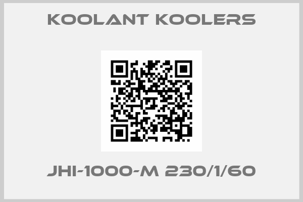 Koolant Koolers-JHI-1000-M 230/1/60