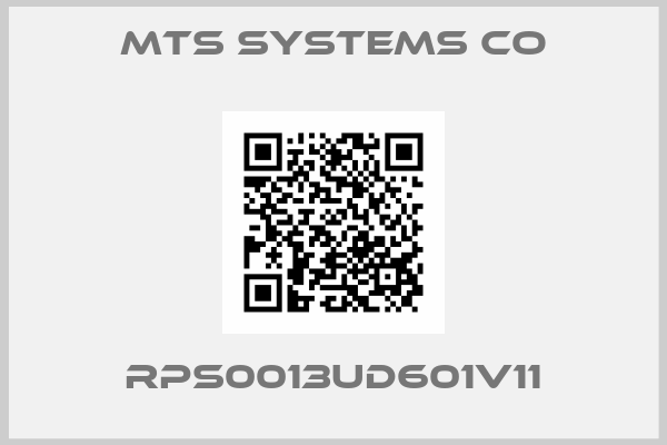 MTS SYSTEMS CO-RPS0013UD601V11