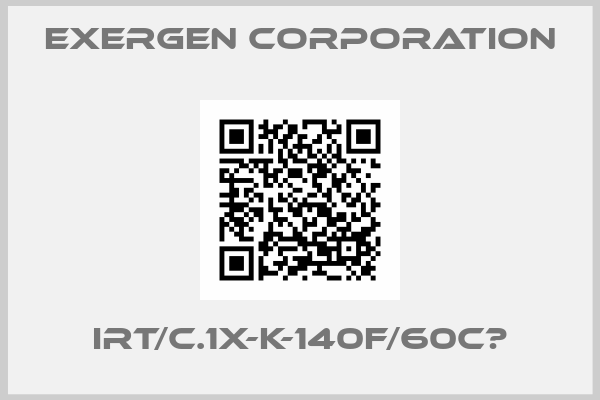 Exergen Corporation-IRt/c.1X-K-140F/60C　