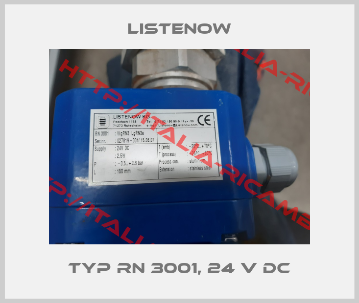 LISTENOW-Typ RN 3001, 24 V DC
