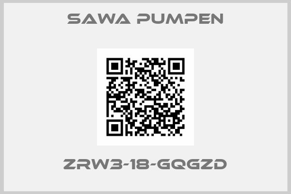 SAWA Pumpen-ZRW3-18-GQGZD