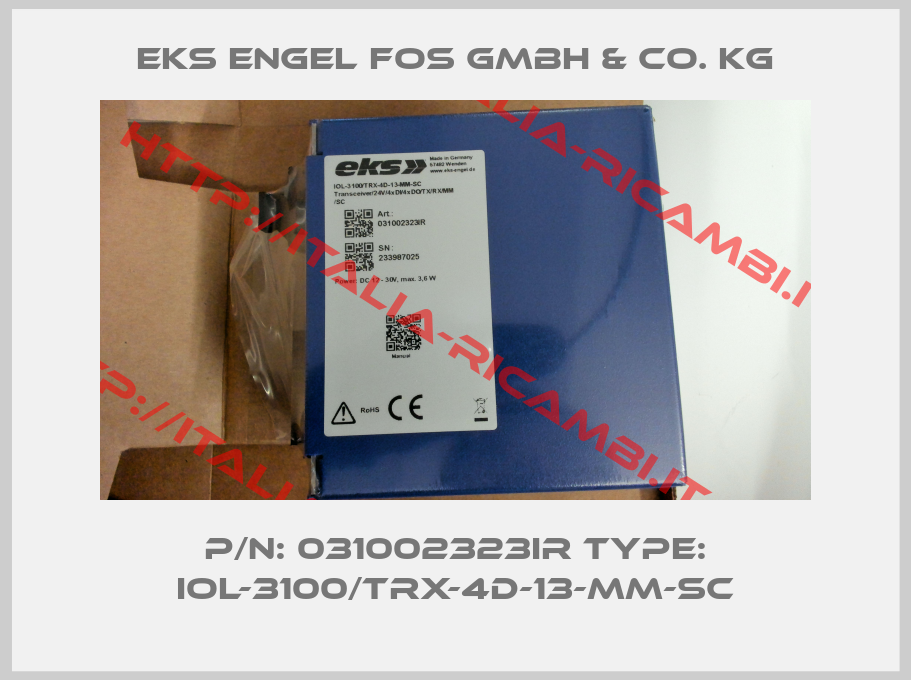 eks Engel FOS GmbH & Co. KG-p/n: 031002323IR type: IOL-3100/TRX-4D-13-MM-SC