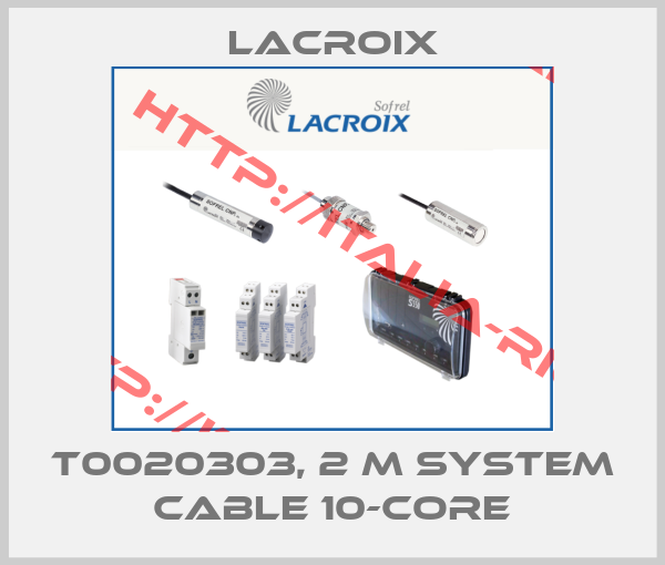 Lacroix-T0020303, 2 m system cable 10-core