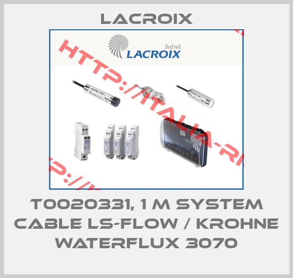 Lacroix-T0020331, 1 m system cable LS-Flow / KROHNE Waterflux 3070