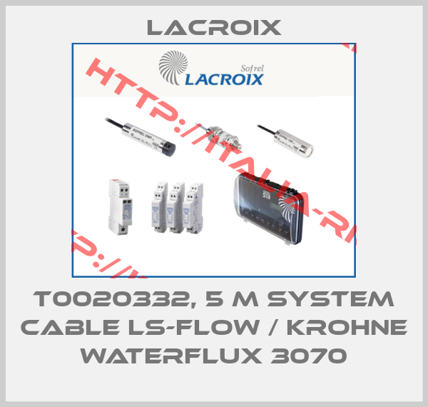 Lacroix-T0020332, 5 m system cable LS-Flow / KROHNE Waterflux 3070