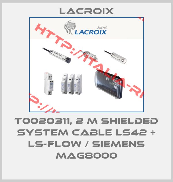Lacroix-T0020311, 2 m shielded system cable LS42 + LS-Flow / Siemens MAG8000