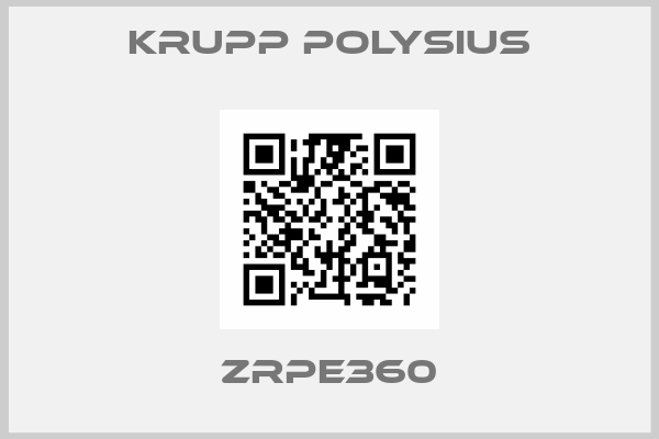 KRUPP Polysius-ZRPE360