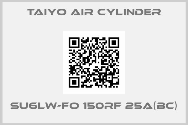 Taiyo Air cylinder-SU6LW-FO 150RF 25A(BC)