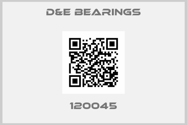 D&E Bearings-120045