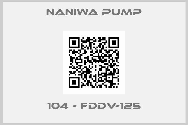 NANIWA PUMP-104 - FDDV-125