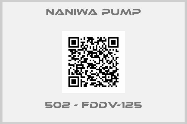 NANIWA PUMP-502 - FDDV-125