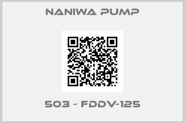 NANIWA PUMP-503 - FDDV-125