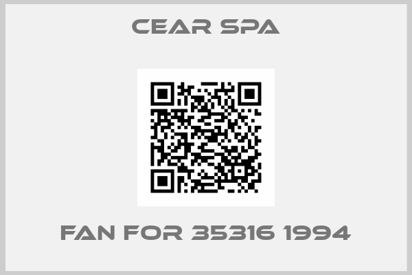 CEAR Spa-Fan for 35316 1994