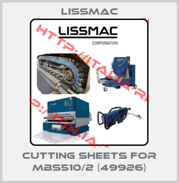 LISSMAC-Cutting sheets for MBS510/2 (49926)