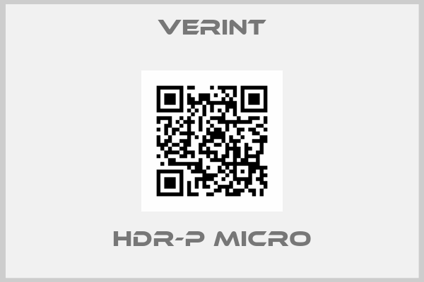 Verint-HDR-P micro