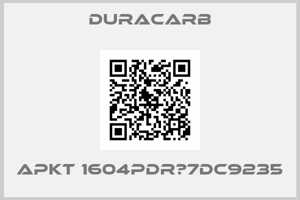 duracarb-APKT 1604PDR‐7DC9235
