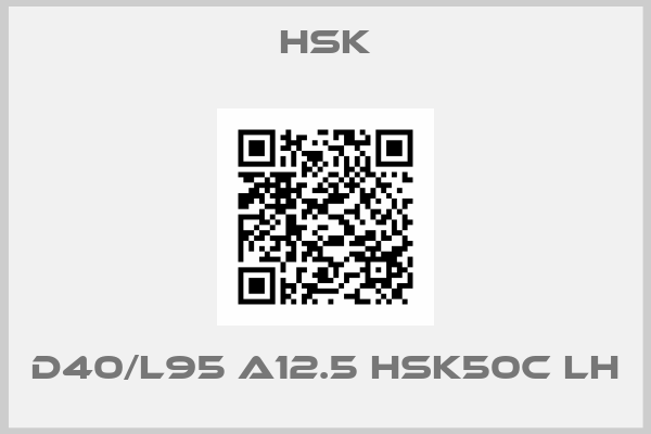 HSK-D40/L95 A12.5 HSK50C LH