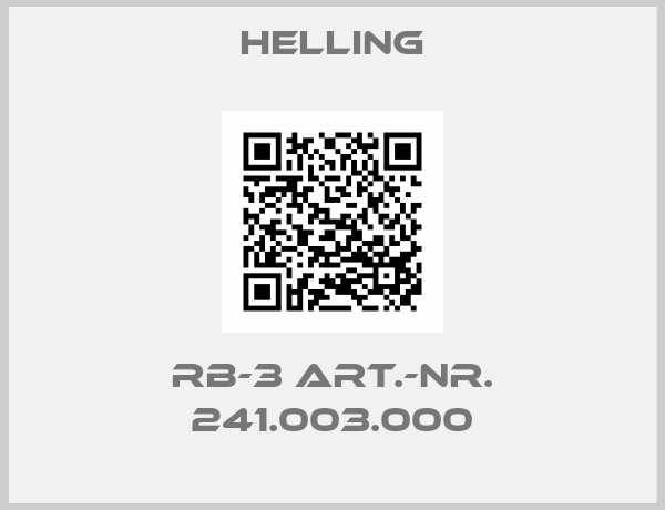 Helling-RB-3 Art.-Nr. 241.003.000