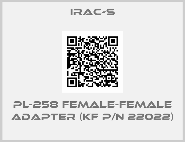 IRAC-S-PL-258 Female-Female Adapter (KF P/N 22022)