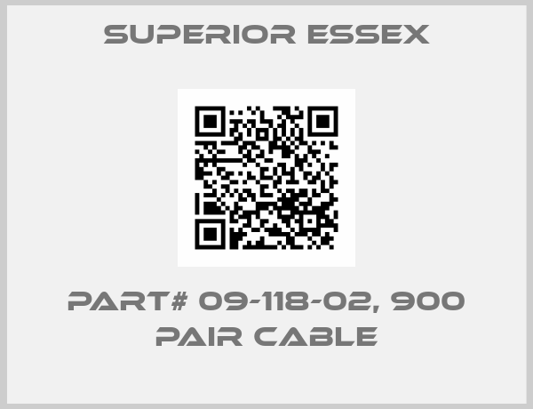 SUPERIOR ESSEX-Part# 09-118-02, 900 Pair cable