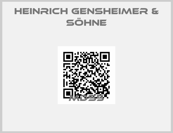 Heinrich Gensheimer & Söhne-MDS5