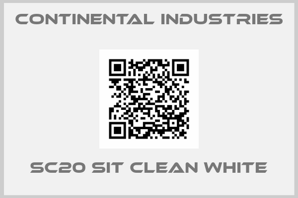Continental Industries-SC20 SIT CLEAN WHITE