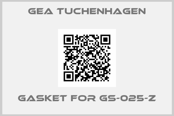 Gea Tuchenhagen-Gasket for GS-025-Z