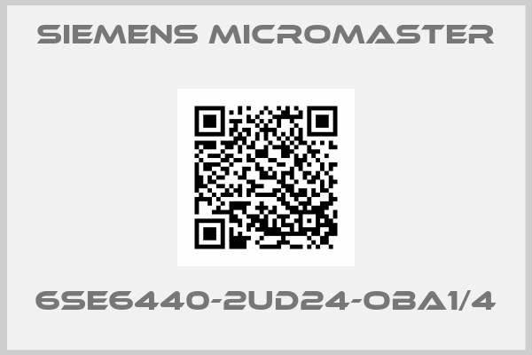 SIEMENS MICROMASTER-6SE6440-2UD24-OBA1/4