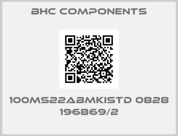 BHC Components-100MS22ABMKISTD 0828 196869/2