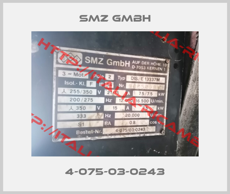 SMZ GmbH-4-075-03-0243