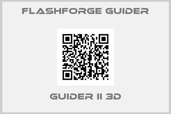 Flashforge Guider-Guider II 3D