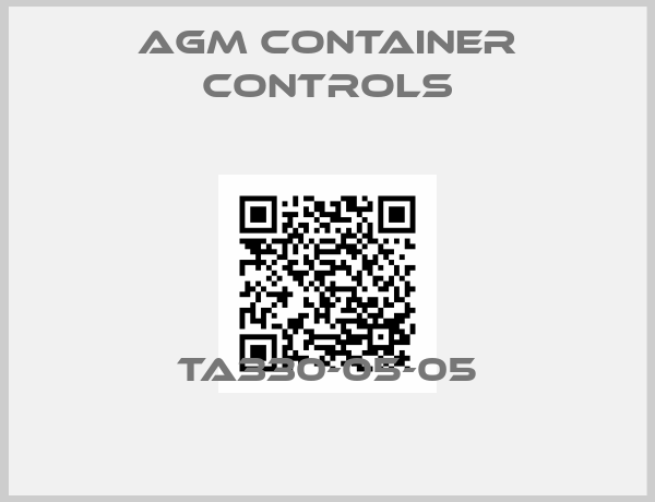 AGM Container Controls-TA330-05-05