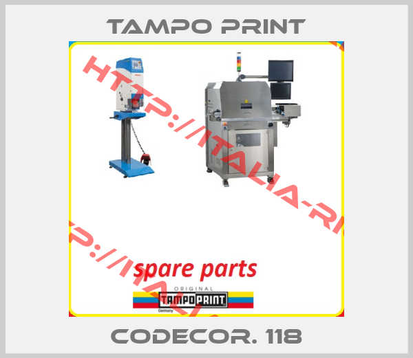Tampo Print-CODECOR. 118