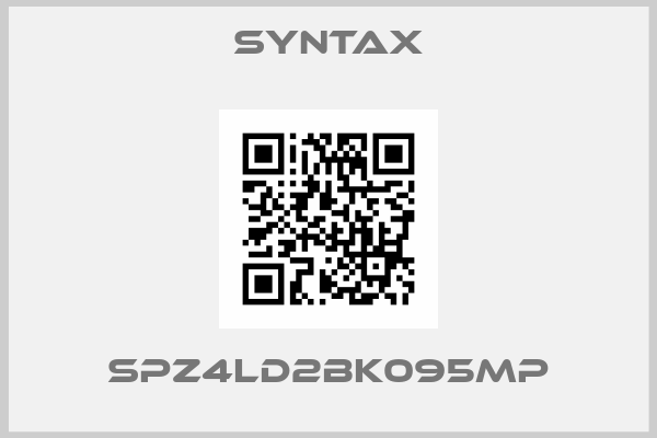 Syntax-SPZ4LD2BK095MP
