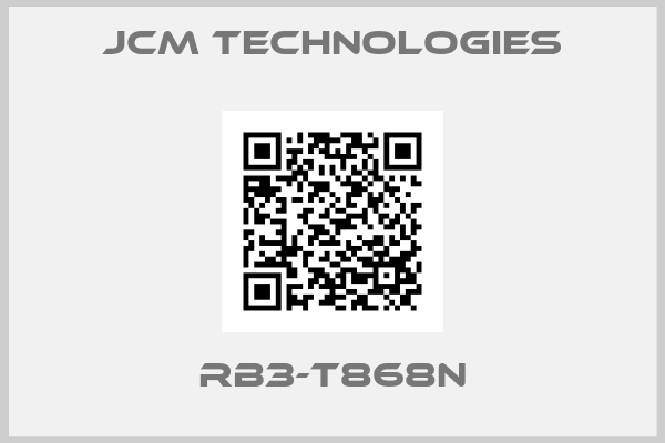 JCM technologies-RB3-T868N