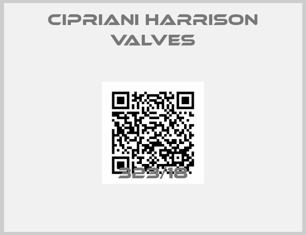Cipriani Harrison Valves-323/18