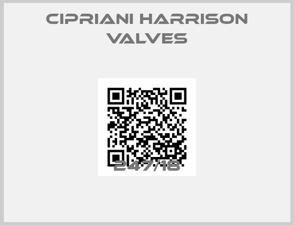 Cipriani Harrison Valves-247/18