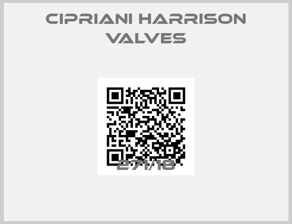 Cipriani Harrison Valves-271/18