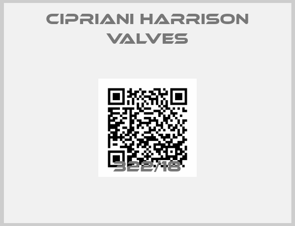 Cipriani Harrison Valves-322/18