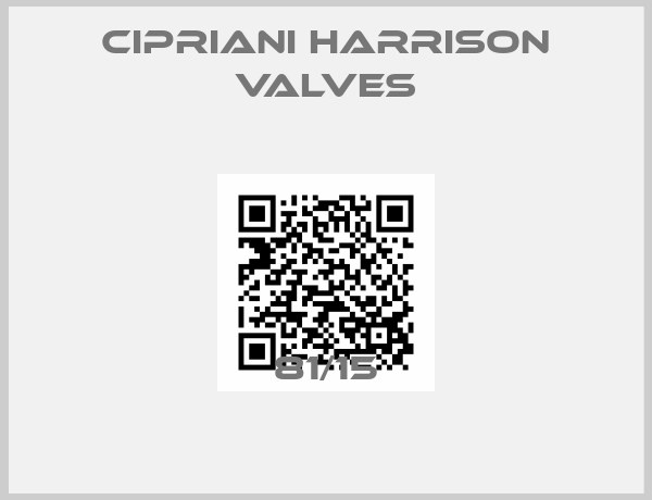 Cipriani Harrison Valves-81/15