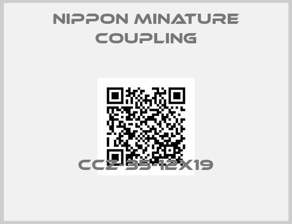 NIPPON MINATURE COUPLING-CCZ-35-12X19
