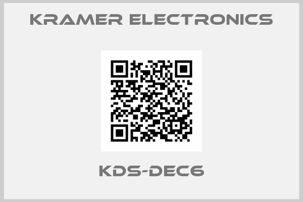 Kramer Electronics-KDS-DEC6