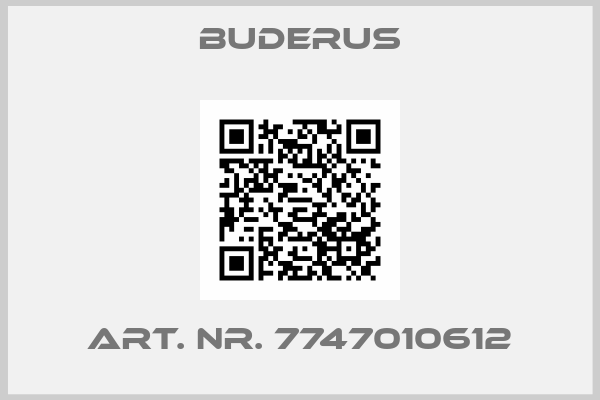 Buderus-Art. Nr. 7747010612