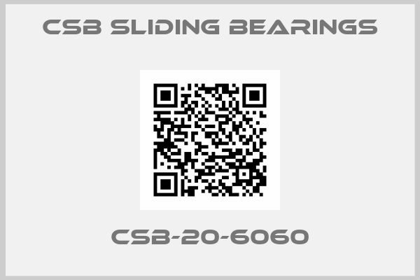 CSB Sliding Bearings-CSB-20-6060